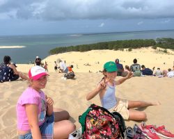 Vue du haut de la dune de pilat Vue du haut de la dune de pilat